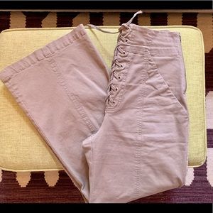 A.L.C. Kyt High-Waisted Lace Up Pants